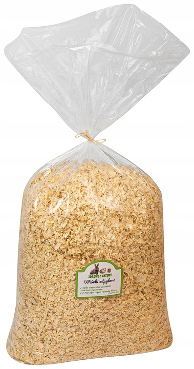 Wiórki MegaPack 45L trociny 1500g odpylone dla królików Zdrowe z Natury