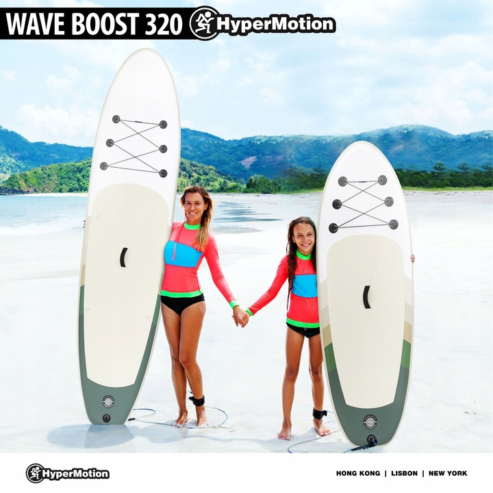 POMPOWANA DESKA SUP - STAND UP PADDLE - 320CM Z WIOSŁEM i SIEDZISKIEM