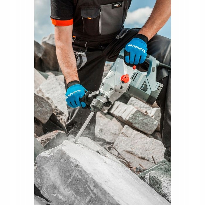 MŁOT UDAROWY SDS+ 1500W WALIZKA AKCESORIA GRAPHITE