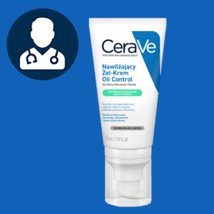 CeraVe Nawilżający Żel-Krem Oil Control + Żel Przeciw Niedoskonałościom