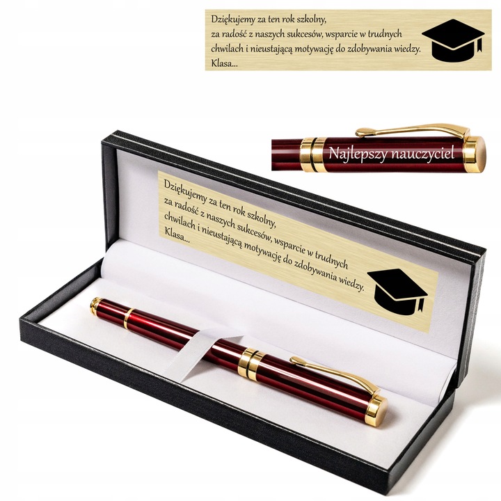 Peterson długopis na prezent GRAWER + eleganckie etui z własnym napisem
