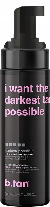 b.tan I Want The Darkest Tan Possible Pianka Samoopalająca 200ml