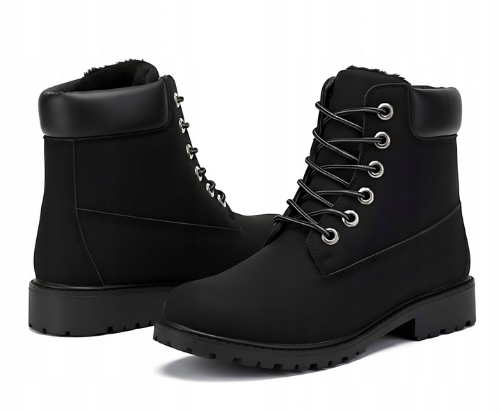 BUTY ZIMOWE DAMSKIE SPORTOWE OCIEPLANE ŚNIEGOWCE TRAPERY BOTKI P4