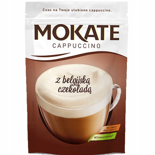 Kawa Cappuccino Belgijska Czekolada Puszysta Pianka Mokate 110g x6