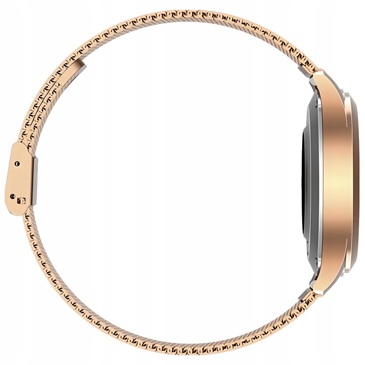 SMARTWATCH ZEGAREK DAMSKI DLA KOBIETY PULS SPORT POWIADOMIENIA MENU ZŁOTY