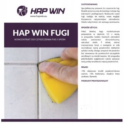 Hap Win Płyn Środek do Czyszczenia Fug i Spoin 1l