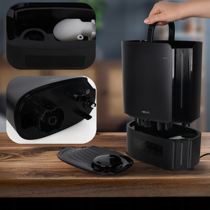 Nawilżacz powietrza WYDAJNY HIGROSTAT AROMATERAPIA DUŻY XL 5l dysza