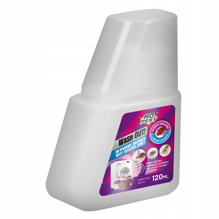 ŚRODEK DO PRANIA NA PLUSKWY ROZTOCZA WSZY KLESZCZE PCHŁY JAJA LARW