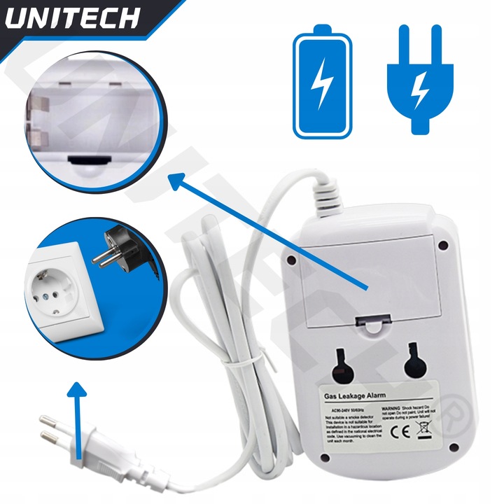 CERTYFIKOWANY CZUJNIK CZADU GAZU TLENKU WĘGLA PPM WYKRYWA CO ALARM