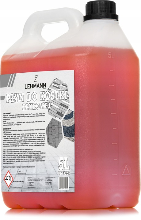 PŁYN DO MYCIA KOSTKI BRUKOWEJ PLANDEK ELEWACJI Z PLAM OLEJU 5L SKUTECZNY