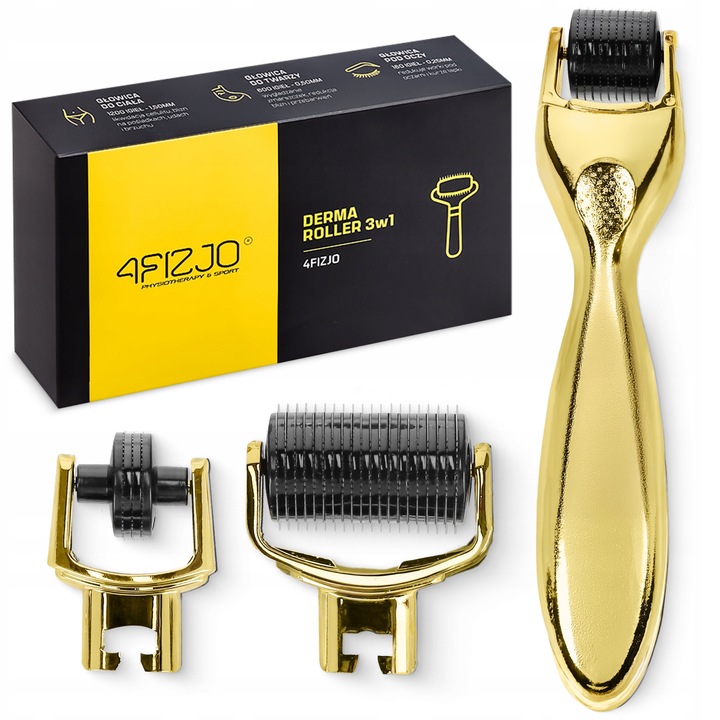 ROLLER DO MEZOTERAPII MIKROIGŁOWEJ DERMA WYMIENNE KOŃCÓWKI FACE ROLLER 3w1