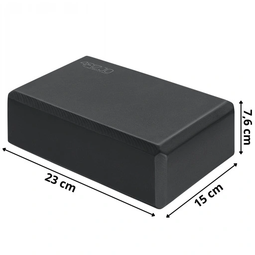 Kostka do jogi 4fizjo YB01 23x15x7,5 cm czarna