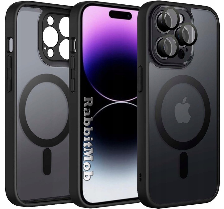 ETUI DO IPHONE 14 PRO MAX DO MAGSAFE MATOWE WZMACNIANE CASE OCHRONA APARATU