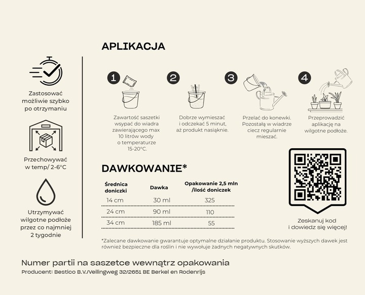 Felti 2,5mln Pożyteczne Nicienie Na Ziemiórki Wciornastki Opuchlaki
