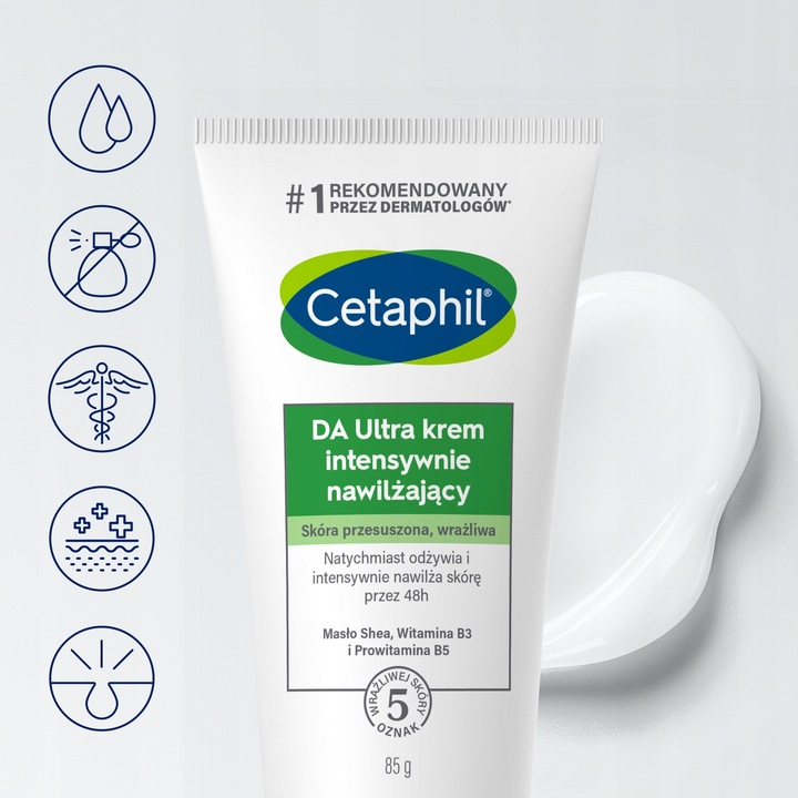 Zestaw Cetaphil MD Balsam nawilżający 500 ml i DA Krem 85 g