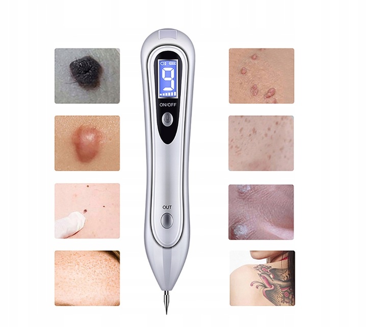 DŁUGOPIS PLAZMOWY DO USUWANIA BRODAWEK AKUMULATOR 9 - POZIOMÓW MOCY 5,5W