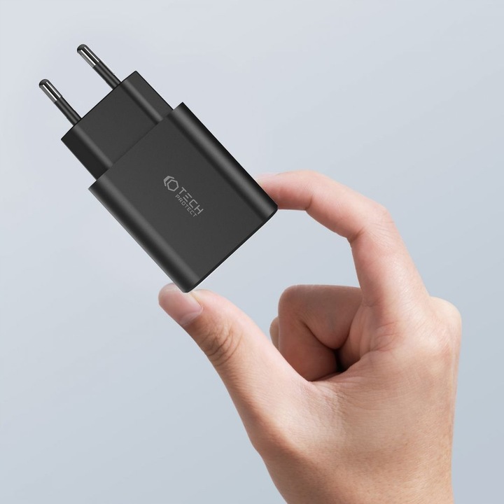 Ładowarka sieciowa 30W Tech-Protect PD USB-C USB-A