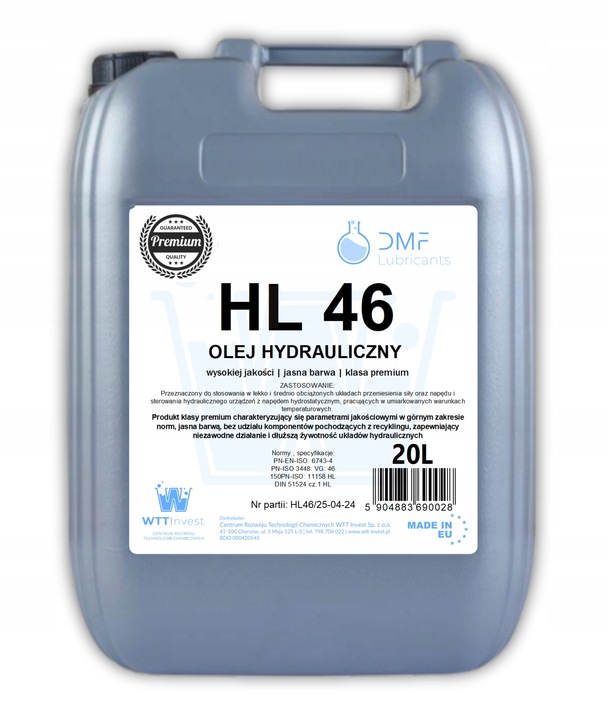 Olej hydrauliczny HL 46 / L-HL 46 / 20L / VG 46