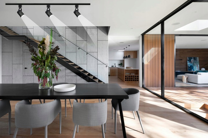 Zestaw 3x SPOT REFLEKTOR RUCHOMY CZARNY NA GU10 + SZYNOPRZEWÓD Szyna