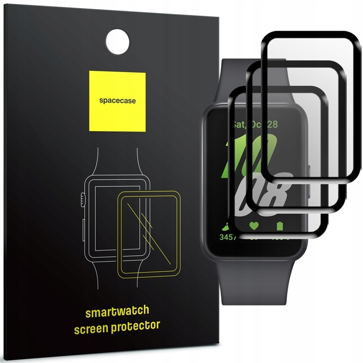 3X SZKŁO HYBRYDOWE OCHRONNE SPACECASE HYBRID GLASS DO GALAXY FIT 3