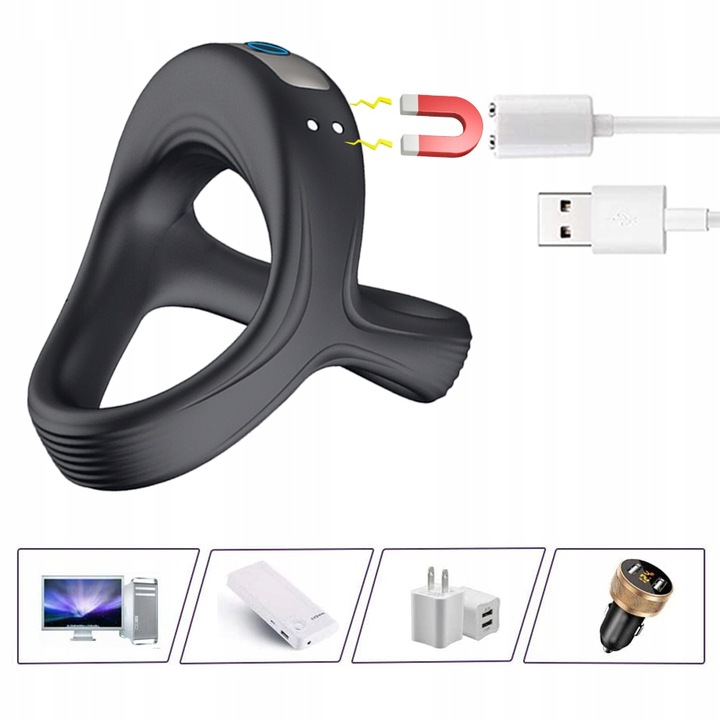 PIERŚCIEŃ EREKCYJNY pierścionek NA PENISA WIBRATOR