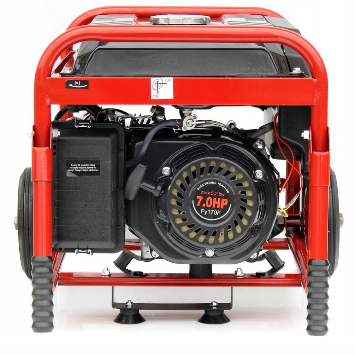 PROFESJONALNY AGREGAT PRĄDOTWÓRCZY 5,2kW prądu AVR+ MIEDZIANY STOJAN