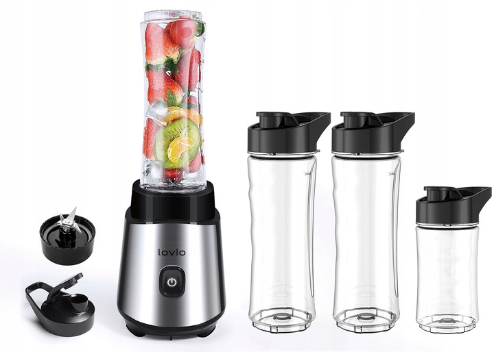 Blender kielichowy do SMOOTHIE KOKTAJLI szklany MŁYNEK do kawy KRUSZY LÓD