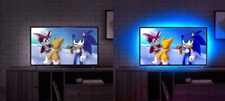 Taśma LED TV Telewizora Podświetlenie RGB USB Pilot Aplikacja