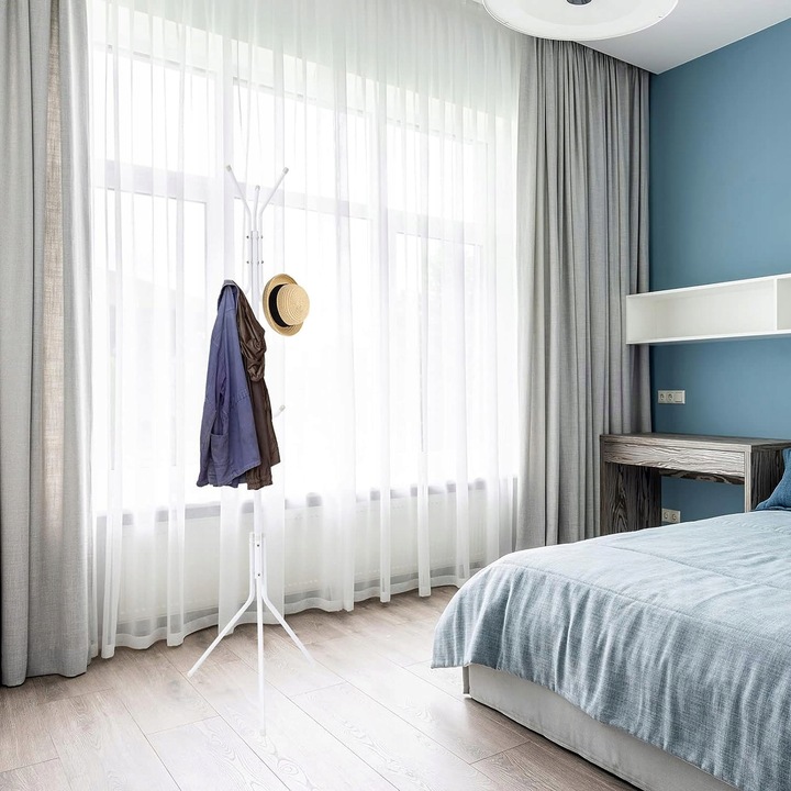 WIESZAK STOJĄCY NA UBRANIA KURTKI STOJAK DO PRZEDPOKOJU PODŁOGOWY