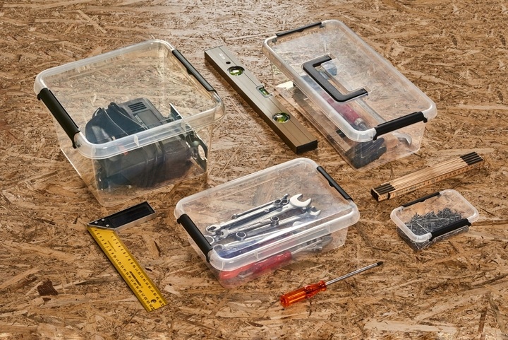 MOXOM - Pudełko Pojemnik Organizer Pokrywa - 60 L