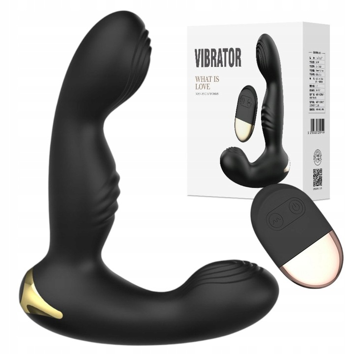 MASAŻER PROSTATY STEROWANY PILOTEM 10 FUNKCJI WIBRATOR ANALNY DLA MĘŻCZYZN