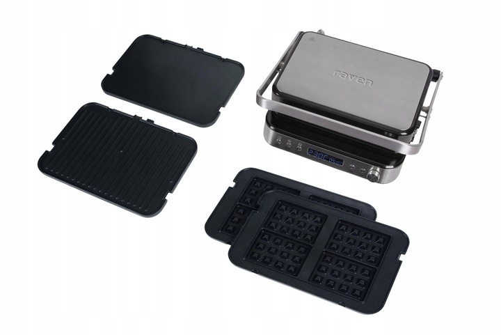 Grill kontaktowy elektryczny RAVEN EGE005 2000W płyty do gofrów