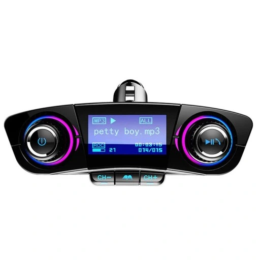 TRANSMITER FM BLUETOOTH 5.0 USB WIELOFUNKCYJNY 8w1
