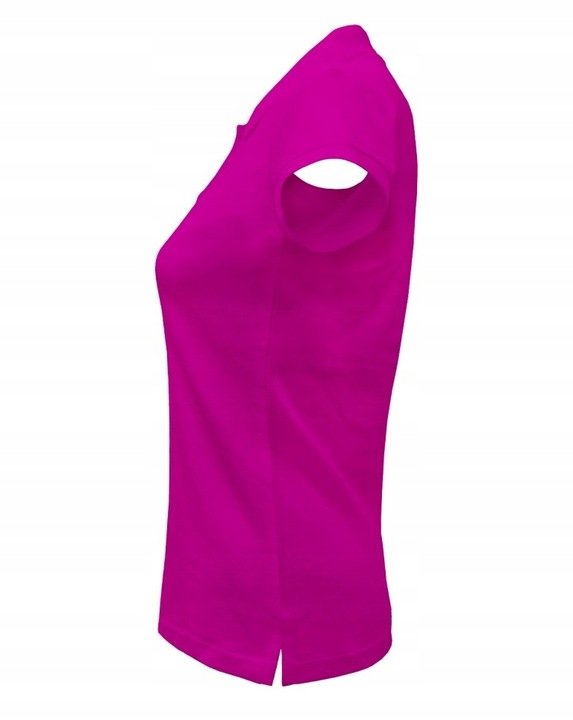 KOSZULKA POLO damska POLÓWKA bawełniana JHK POPL-200 fuksja FU r. M