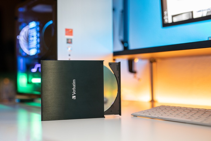 Nagrywarka płyt CD /DVD zewnętrzna Verbatim USB-C