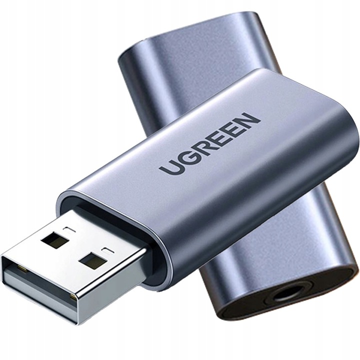 Adapter USB do komputera, przejściówka audio do mini jack 3,5 mm, Ugreen