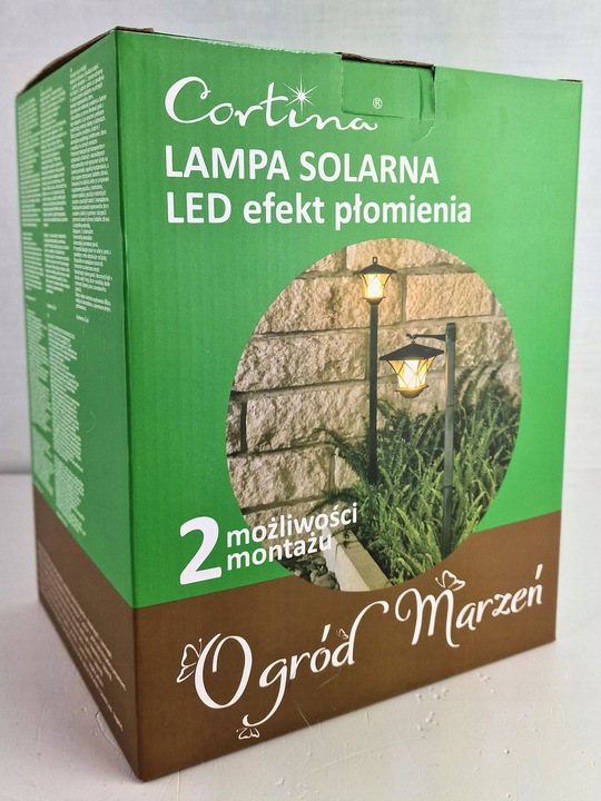 LAMPA LED SOLARNA DO OGRODU OŚWIETLENIE OGRÓD WYSOKA 155CM SOLAR LAMPKA