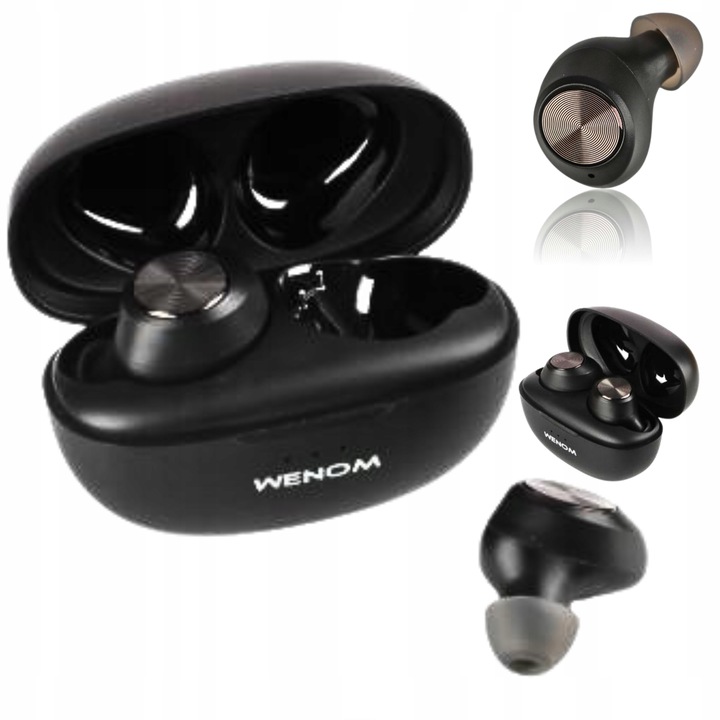 SŁUCHAWKI BEZPRZEWODOWE DOKANAŁOWE SPE-13 BLUETOOTH WODOODPORNE 2 mikrofony