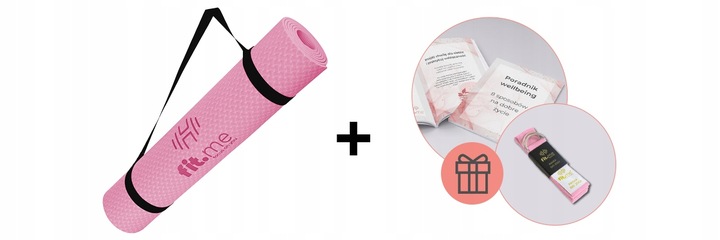 MATA DO ĆWICZEŃ JOGI PILATESU GIMNASTYCZNA TPE ANTYPOŚLIZGOWA Z UCHWYTEM