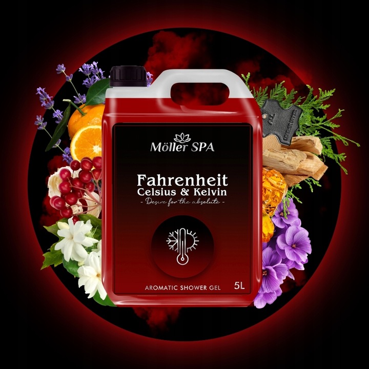 Żel pod prysznic FAHRENHEIT CELSIUS & KELVIN zapach perfum 5L DEN