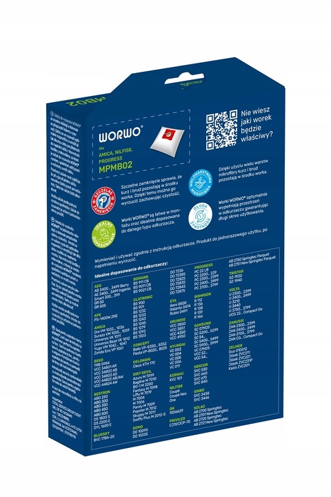 Worki Odkurzacza Do AMICA Fen VM 2051 MPMB02 12 sztuk + 3x Filtr