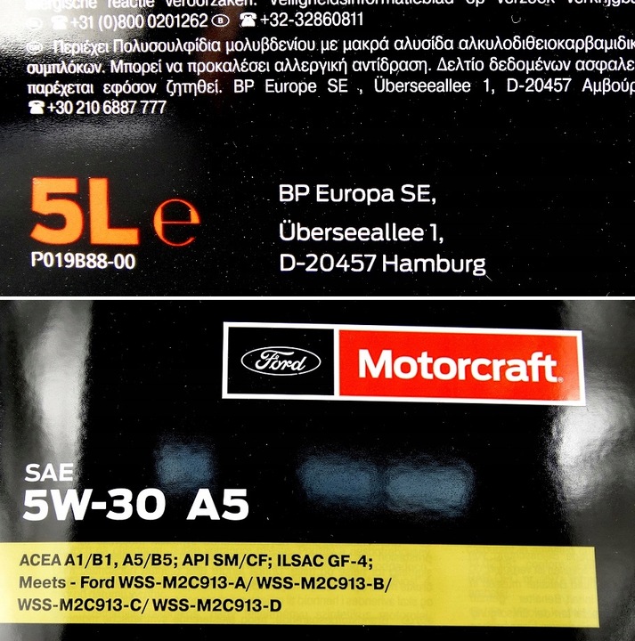 OLEJ FORD FORMULA F 5L A5 5W-30 15CF54