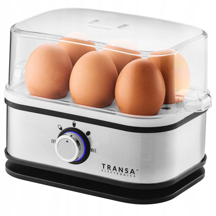 Jajowar do gotowania 6 JAJEK 3 STOPNIE POZIOMU TWARDOŚCI AUTOMAT TIMER