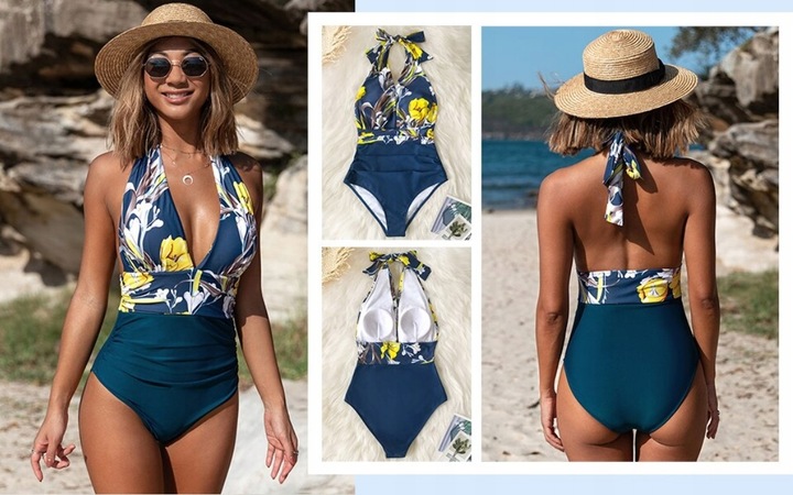 Jednoczęściowy strój kąpielowy ODKRYTE PLECY S113