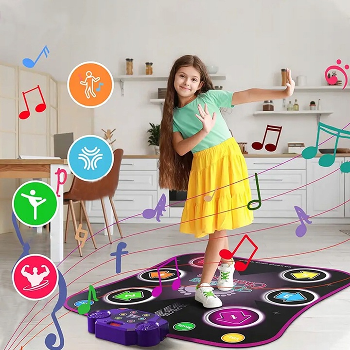 MUZYCZNA TAŃCA MATA DZIECIĘCA MATA DO TAŃCA BLUETOOTH DLA DZIECI imprezowe