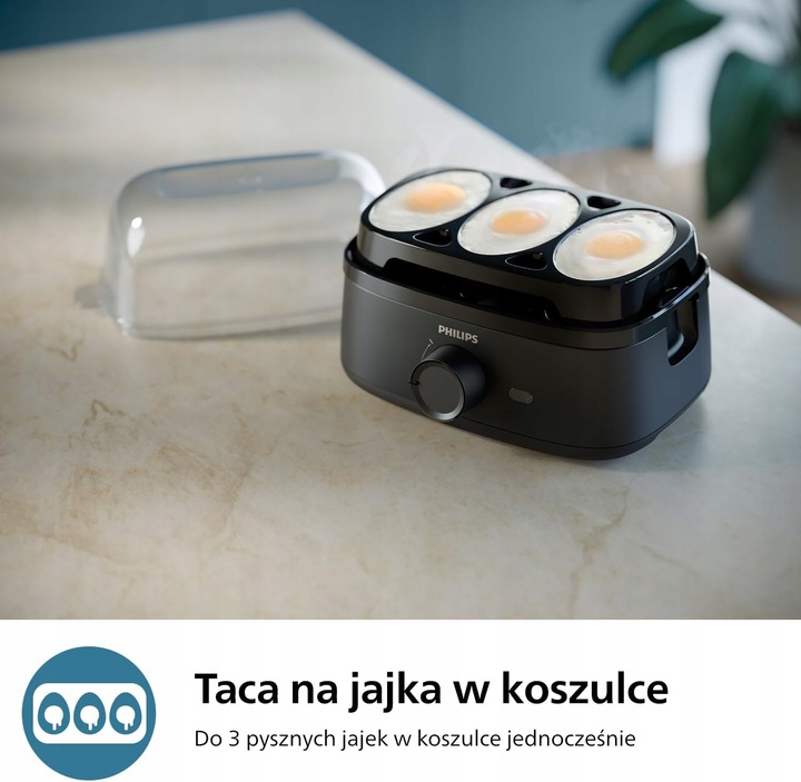 Jajowar PHILIPS urządzenie do gotowania jajek DO 6 JAJ 400W