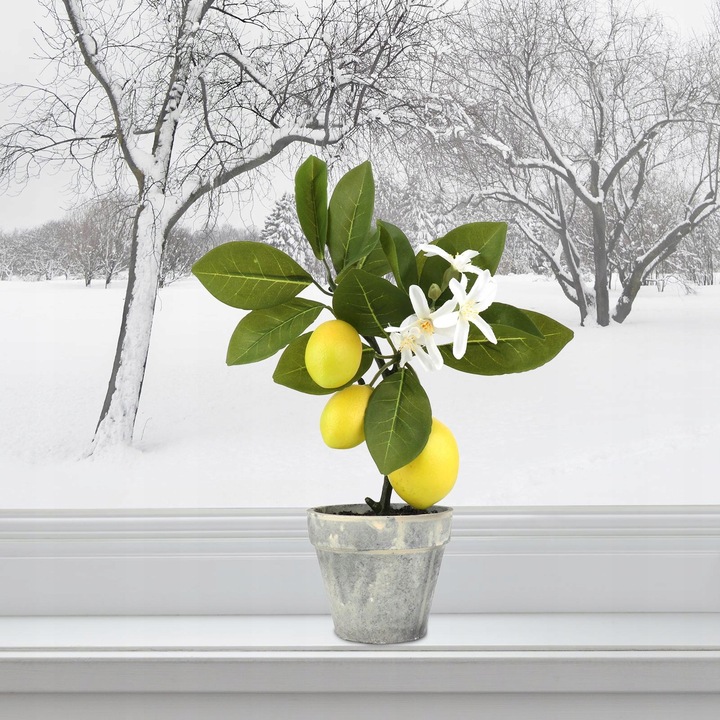 Sztuczne drzewko bonsai cytrynowe do dekoracji wnętrz i imprez