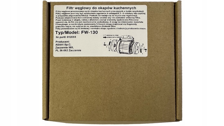 Filtr węglowy do okapu Amica Kernau Globalo Maan Gotze&Jensen FW-130 -