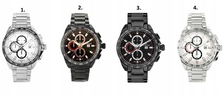 ZEGAREK MĘSKI G. ROSSI VIPER +BOX +GRAWER datownik bransoleta srebrny