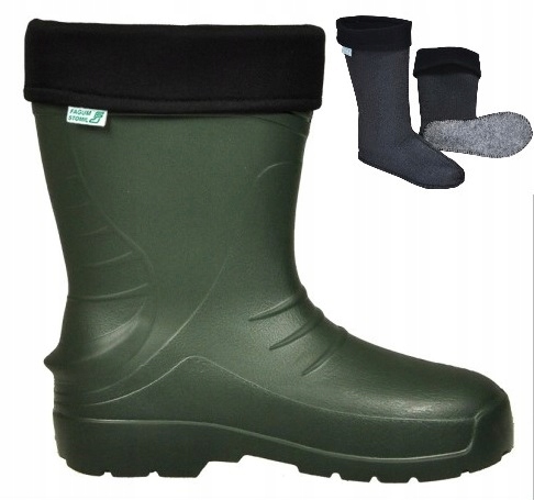 KALOSZE OCIEPLANE GUMOWCE LEKKIE PIANKOWE EVA POLSKIE